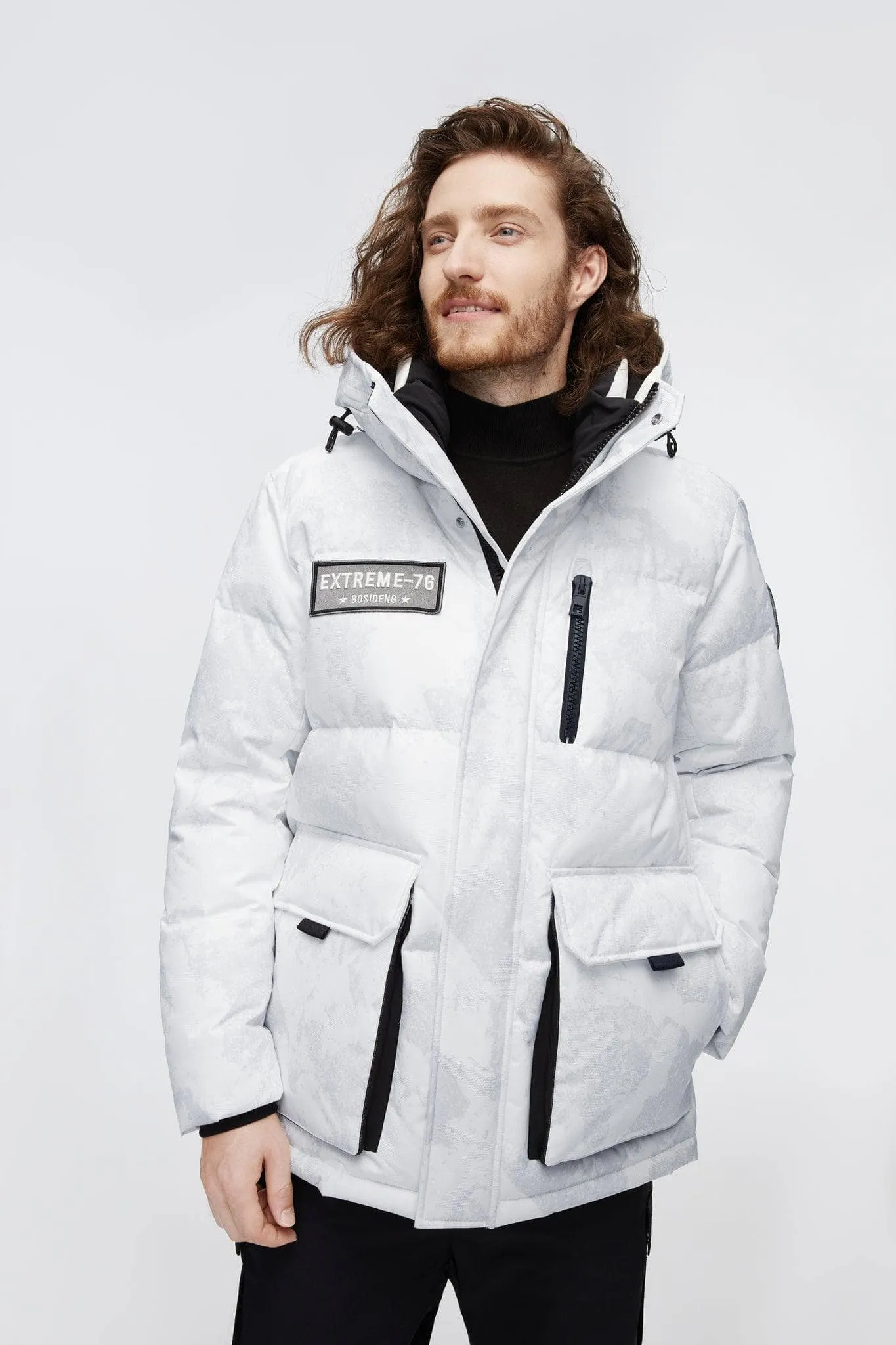 Mid-Length Goose Down Jacket