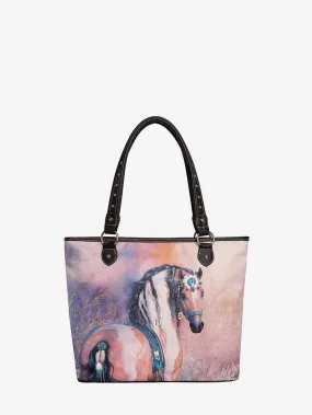 Montana West Horse Canvas Tote Bag