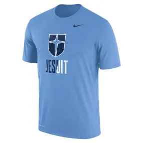 Nike Dri-Fit Cotton Short Sleeve Tee in Valor Blue