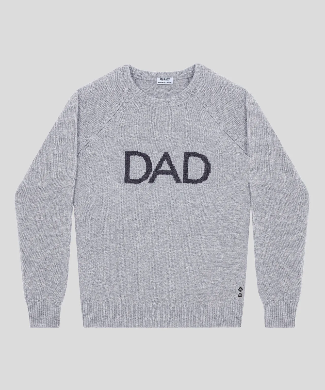 Nordic Wool Sweater "DAD": Heather Grey