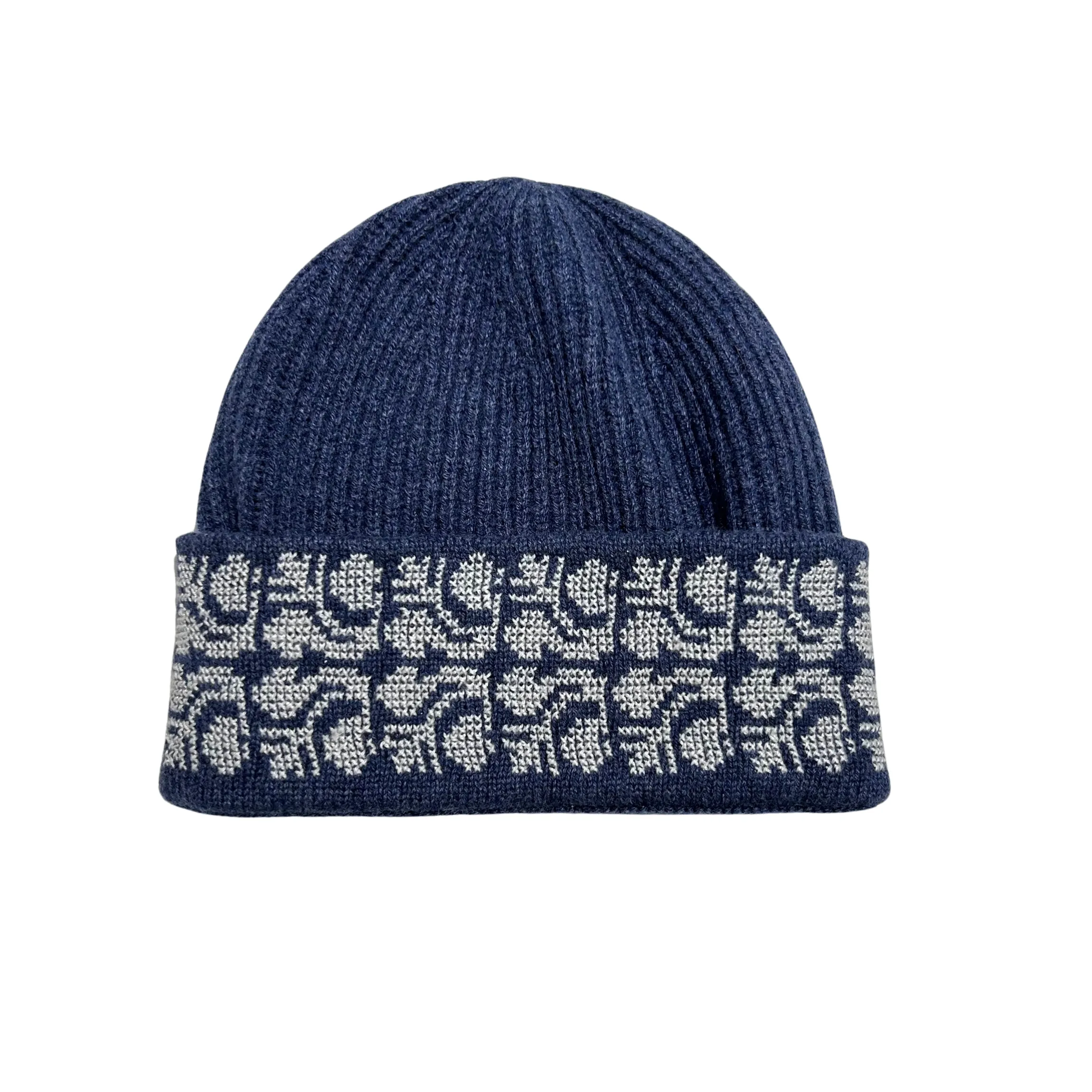 NOTTE BLUE CASHMERE BEANIE