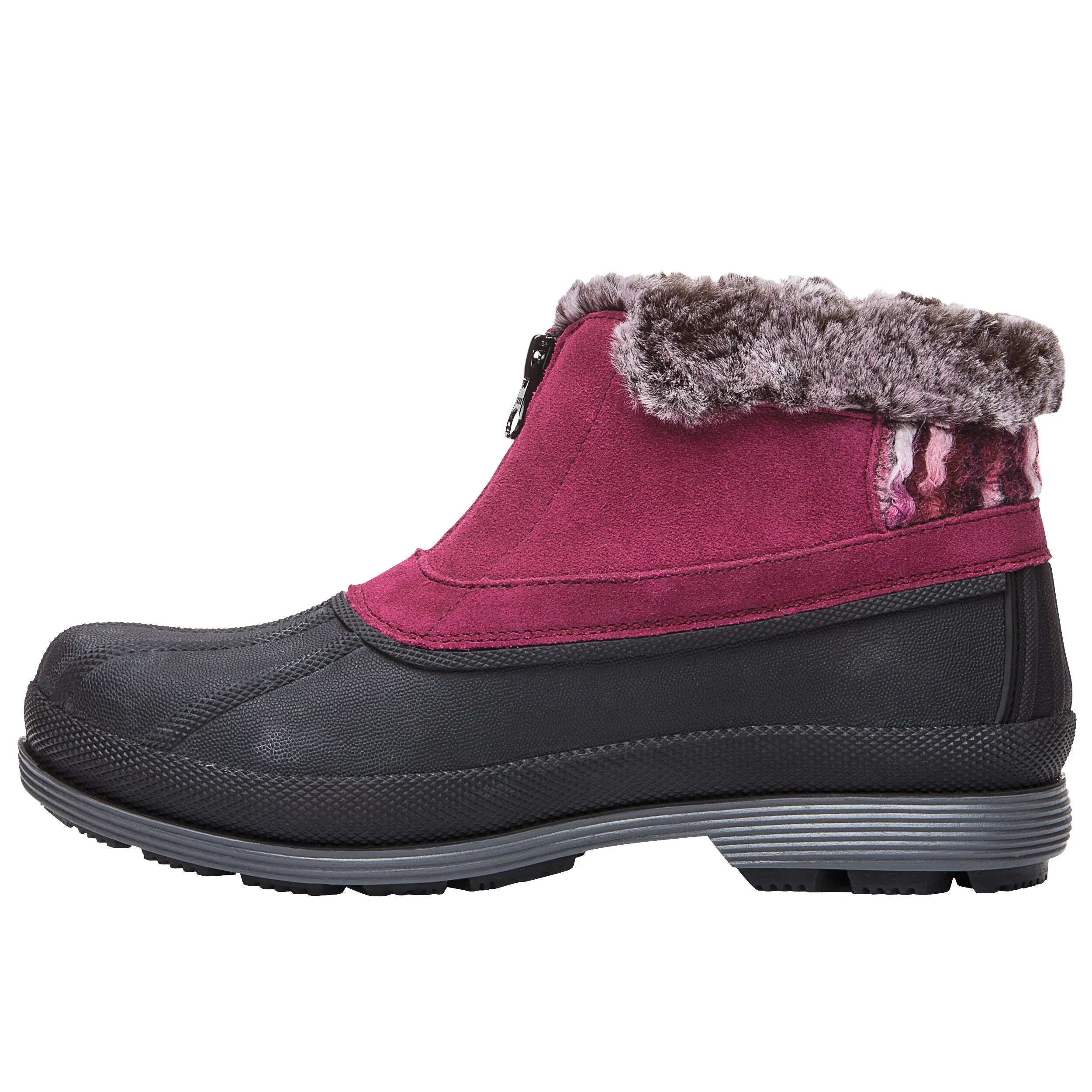 Propet Women Lumi Ankle Zip WBX012S - Insulated Waterproof Winter Booties -Berry