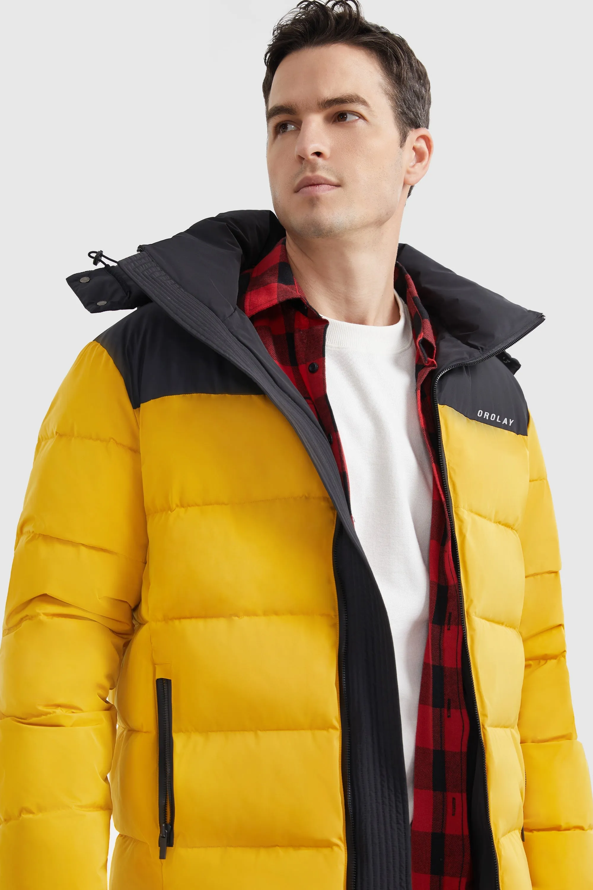 Puffer Warm Jacket Winter Full-Zip Windproof Coat