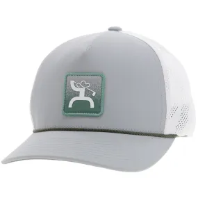 "Cowboy Golf" Hat Grey/White