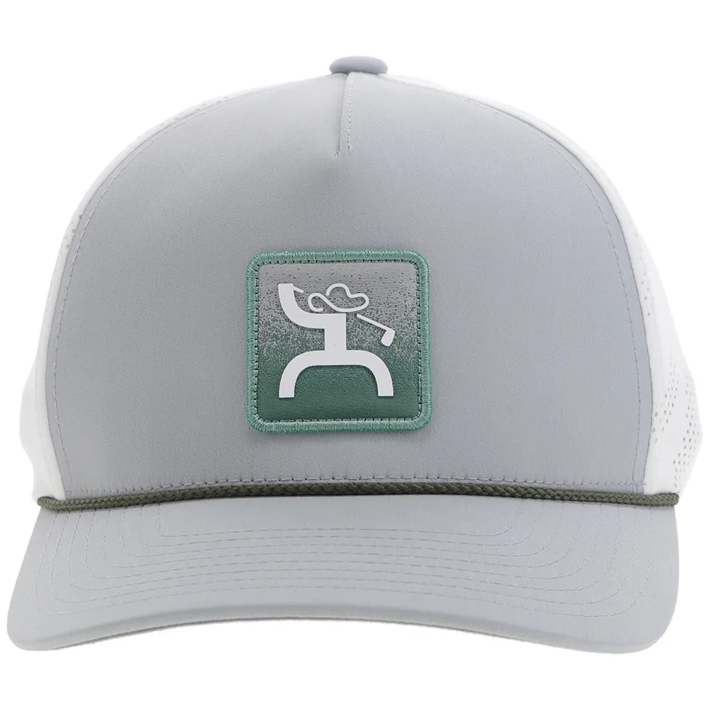 "Cowboy Golf" Hat Grey/White