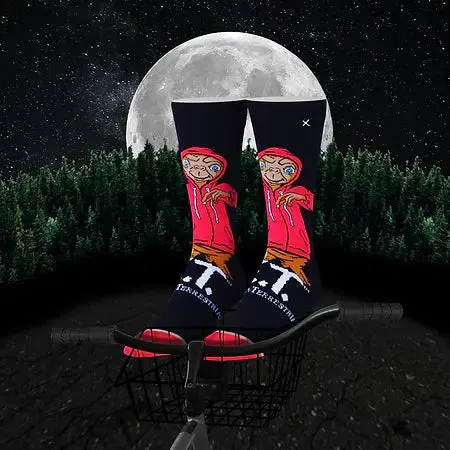 "E.T. Hoodie" Cotton Blend Crew Socks by ODD Sox