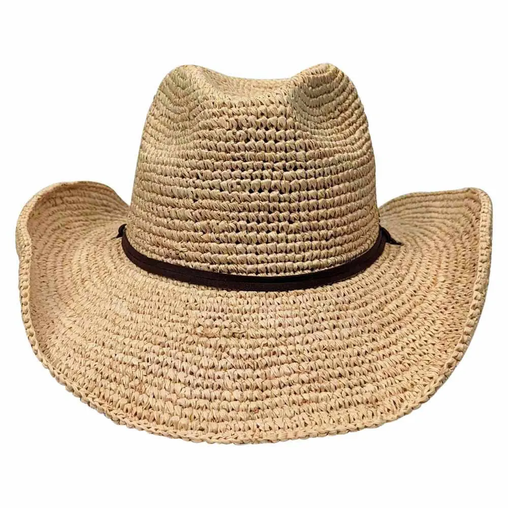 Saint Martin - Crochet Raffia Western Hat