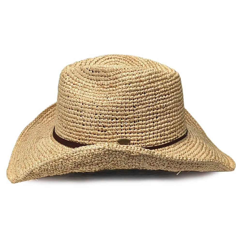 Saint Martin - Crochet Raffia Western Hat