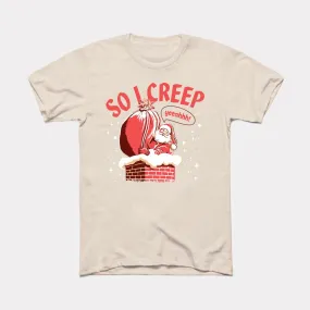 So I Creep Santa Adult Unisex Tee