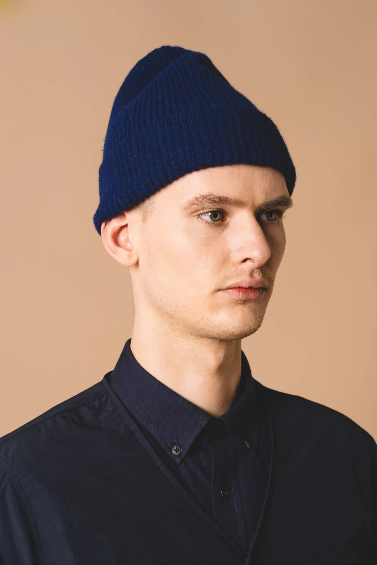 Spey Beanie in Royal Blue Lambswool