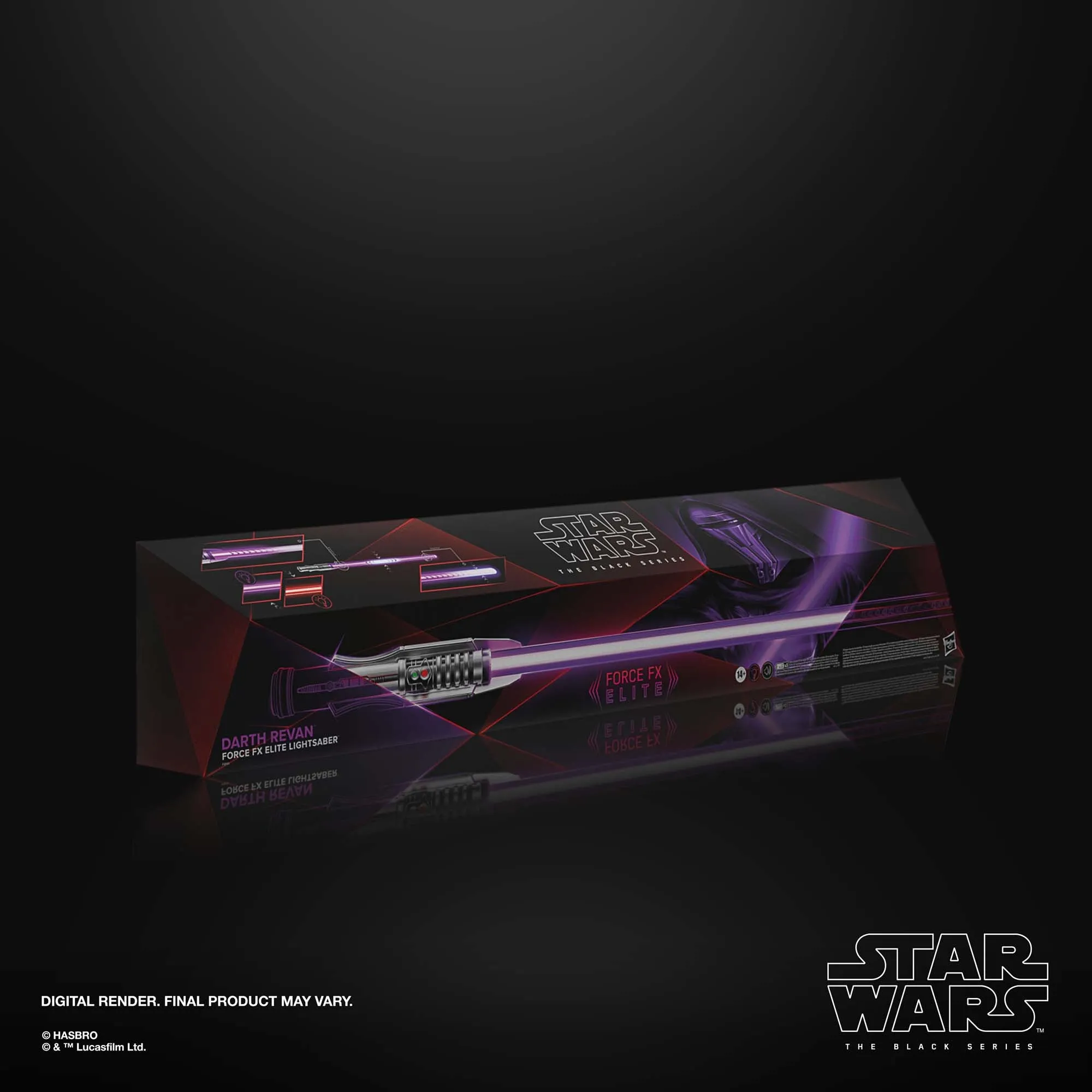 Star Wars The Black Series Darth Revan Force FX Elite Electronic Lightsaber - Presale