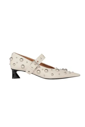 Stella McCartney Elsa Studded Kitten Heels