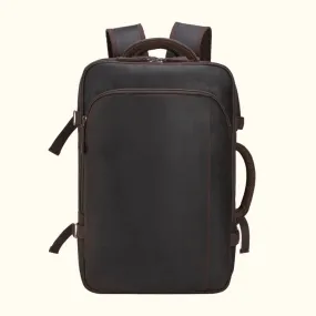 The Stetson Peak - Expandable Mens Leather Backpack