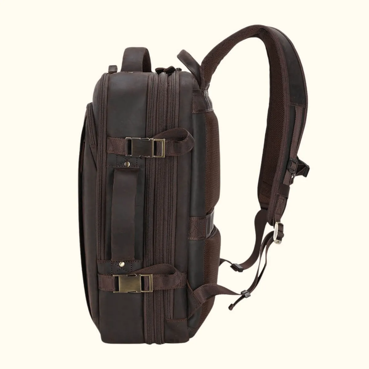 The Stetson Peak - Expandable Mens Leather Backpack