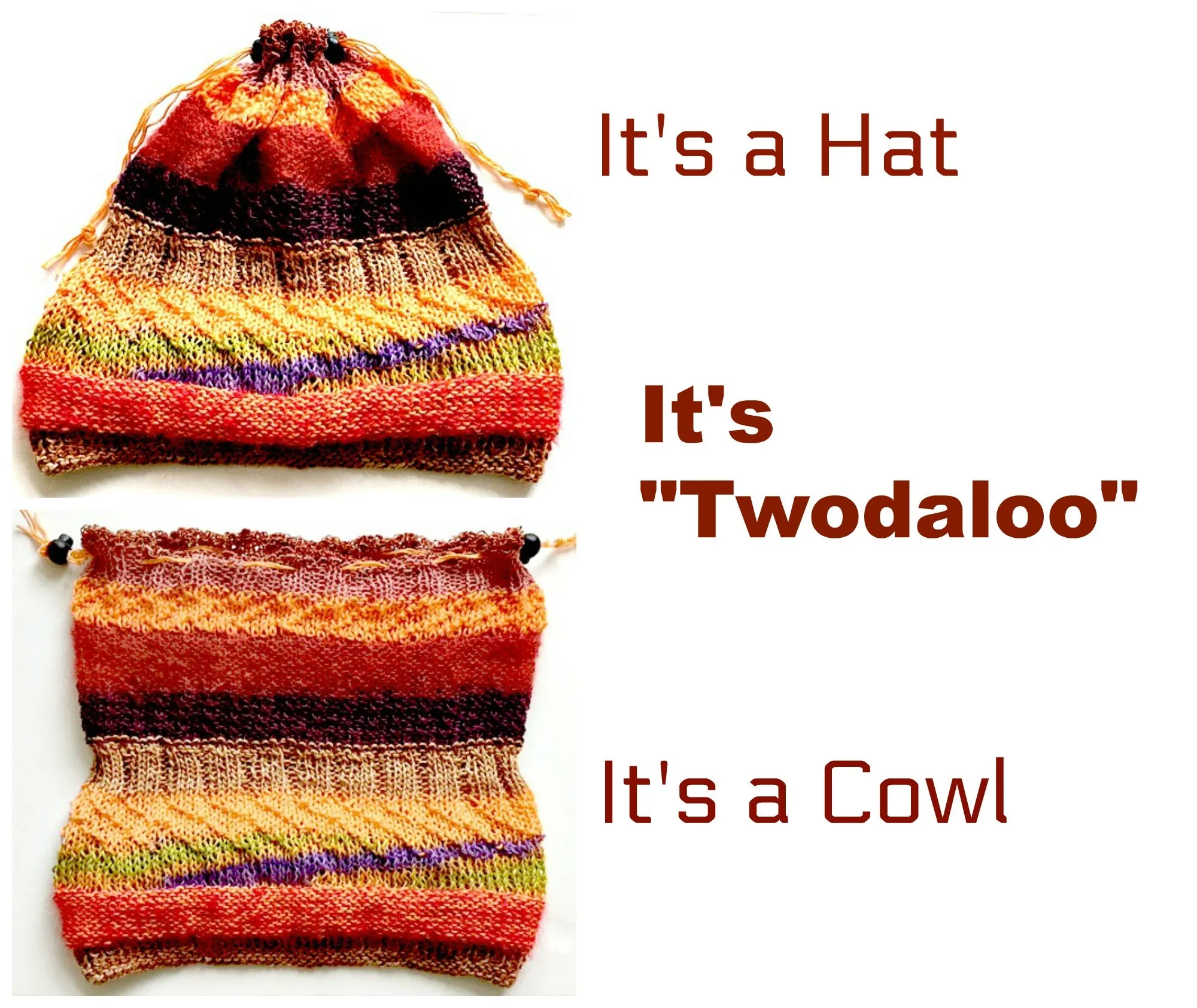 Twodaloo hat/cowl pattern