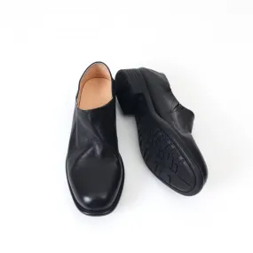 Vintage Handmade Horsehide Loafers For Women Slip On Shoes In Black/White