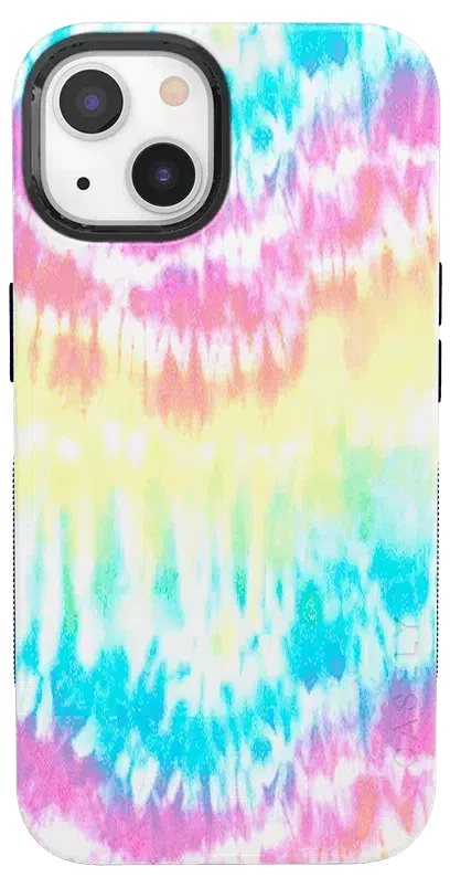 Wild & Free | Classic Rainbow Tie Dye iPhone Case