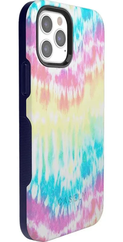 Wild & Free | Classic Rainbow Tie Dye iPhone Case