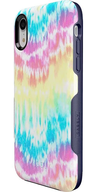 Wild & Free | Classic Rainbow Tie Dye iPhone Case