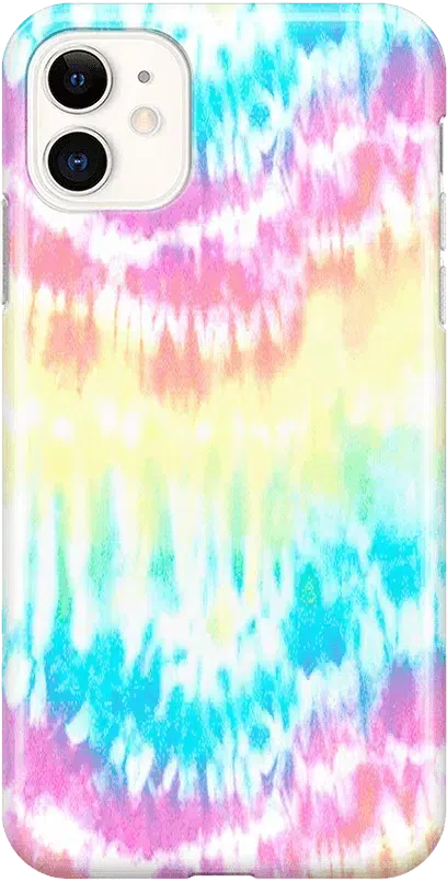 Wild & Free | Classic Rainbow Tie Dye iPhone Case