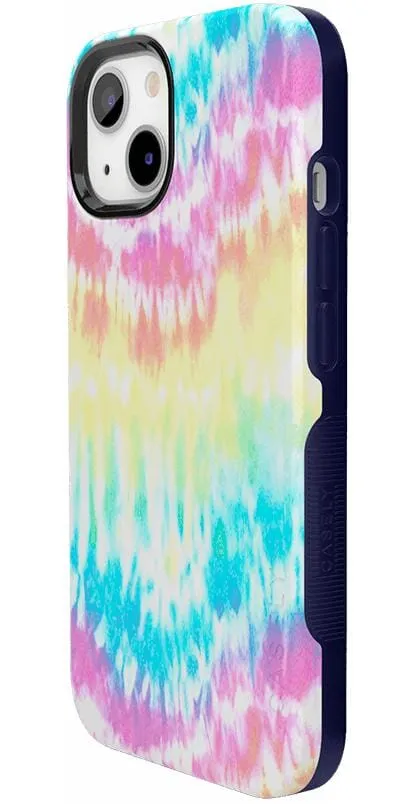 Wild & Free | Classic Rainbow Tie Dye iPhone Case