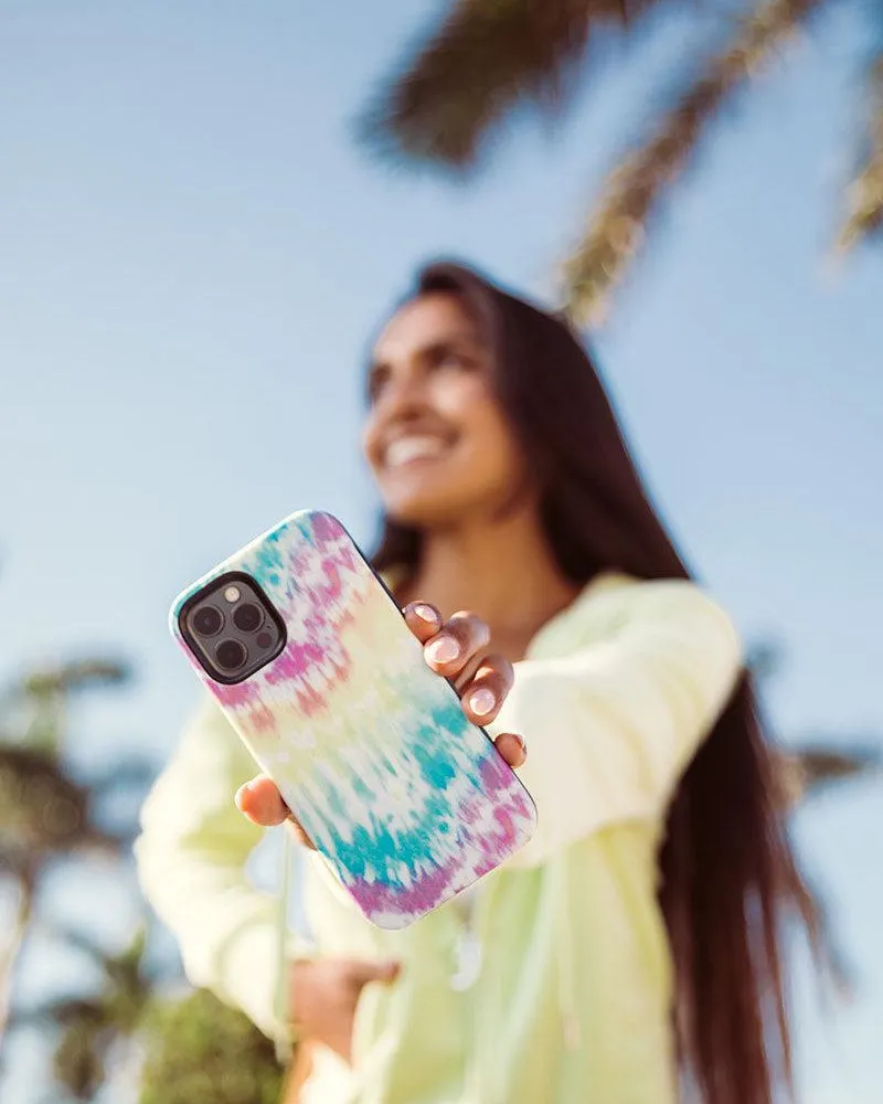 Wild & Free | Classic Rainbow Tie Dye iPhone Case