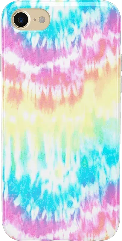 Wild & Free | Classic Rainbow Tie Dye iPhone Case