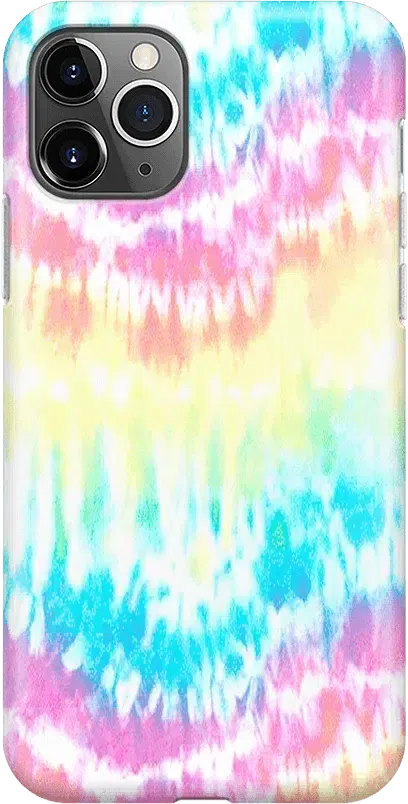 Wild & Free | Classic Rainbow Tie Dye iPhone Case