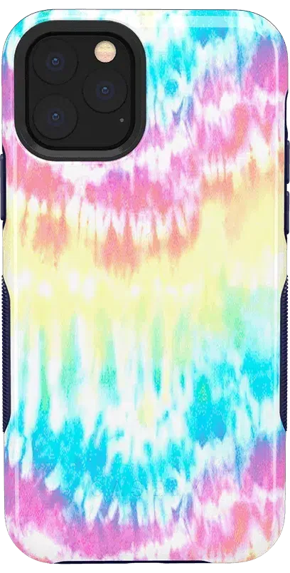 Wild & Free | Classic Rainbow Tie Dye iPhone Case