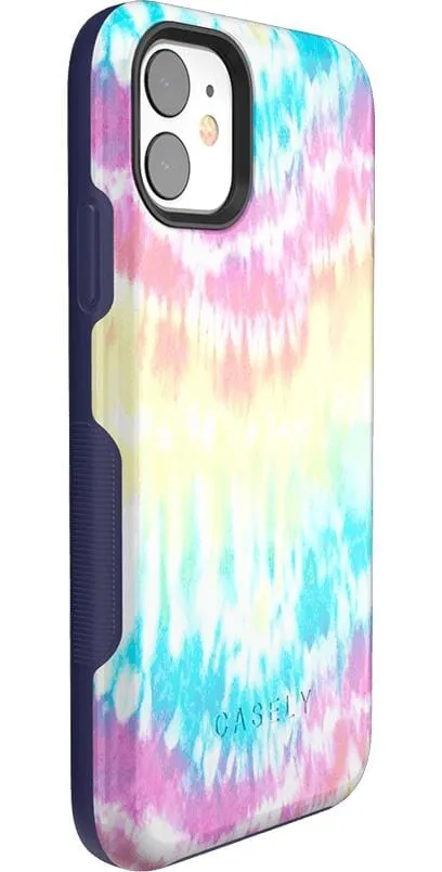 Wild & Free | Classic Rainbow Tie Dye iPhone Case