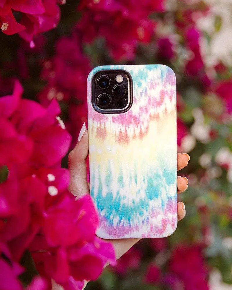 Wild & Free | Classic Rainbow Tie Dye iPhone Case