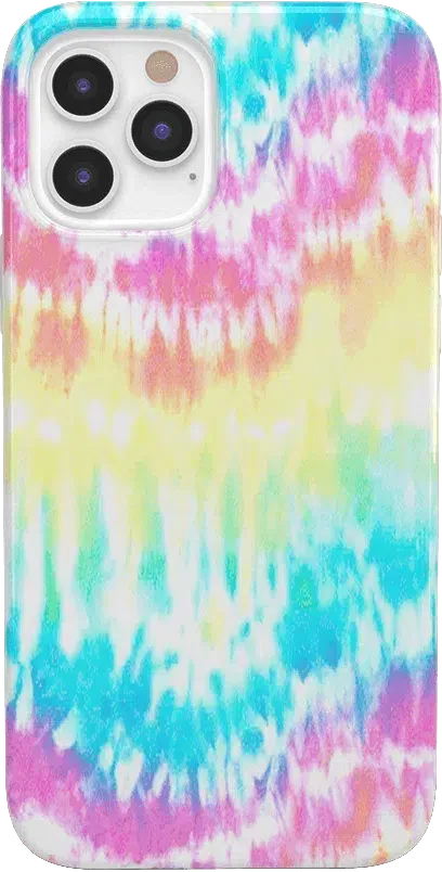 Wild & Free | Classic Rainbow Tie Dye iPhone Case