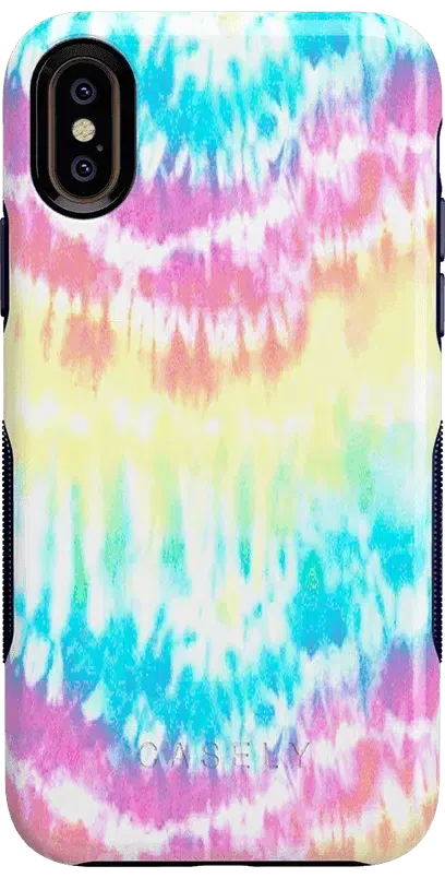 Wild & Free | Classic Rainbow Tie Dye iPhone Case