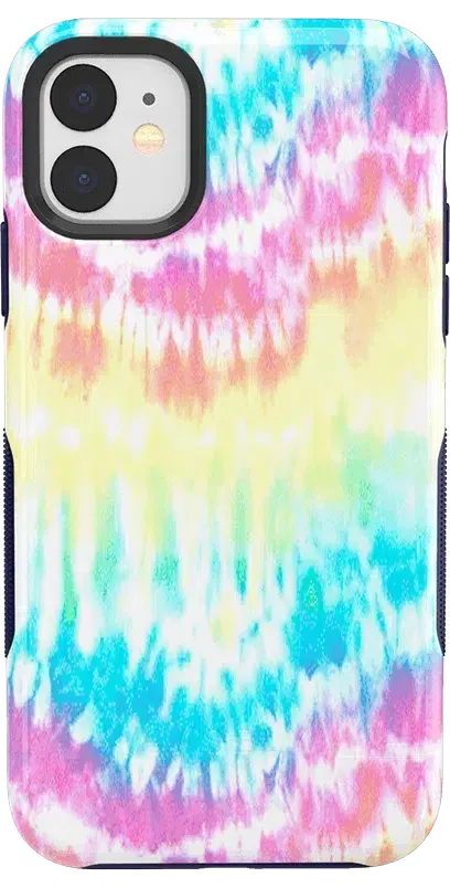 Wild & Free | Classic Rainbow Tie Dye iPhone Case