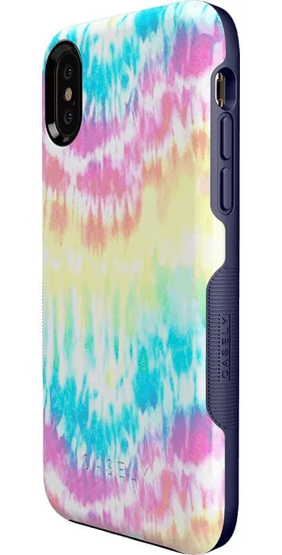 Wild & Free | Classic Rainbow Tie Dye iPhone Case