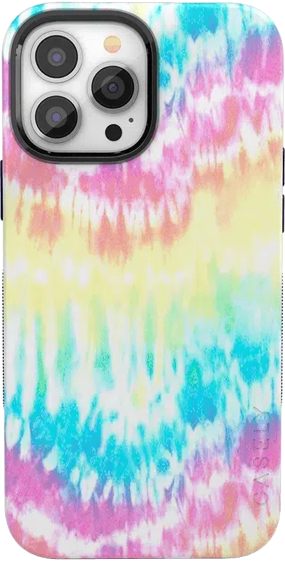 Wild & Free | Classic Rainbow Tie Dye iPhone Case