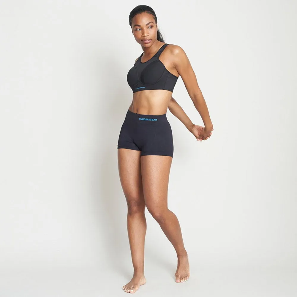 Women's Running Boy Shorts - Black (Multibuy x3)